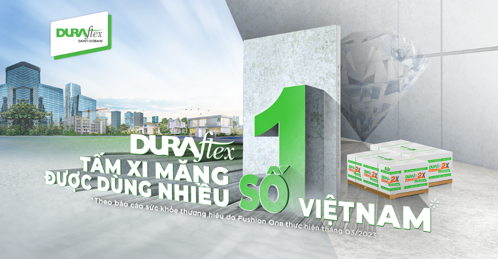 Tấm xi măng DURAflex được dùng nhiều SỐ 1 tại Việt Nam