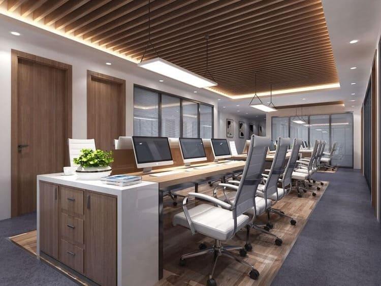 Các loại vách ngăn văn phòng làm việc thông dụng hiện nay